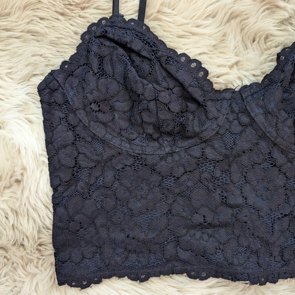 Navy lace Bustier Top - Picture 4 of 10